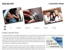 Tablet Screenshot of locksmiths--tempe.com